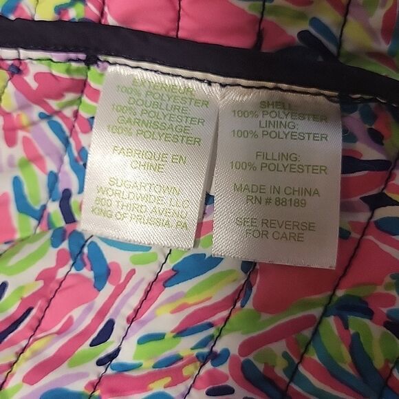 Lilly Pulitzer Quilted Vest - Palm Reader Blake - Picture 16 of 16